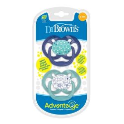 پستانک ارتودنسی 2 عددی دکتر براون (Dr browns) مناسب 6 تا 18 ماه کد22002