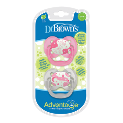 پستانک ارتودنسی 2 عددی دکتر براون (Dr browns) مناسب 0 تا 6 ماه کد1203