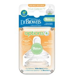 سرشیشه دکتر براون (Dr browns) +9 ماهگی Y-Cut مخصوص‌شیشه‌عریض