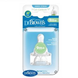 سرشیشه دکتر براون (Dr browns) +9 ماهگی مخصوص شیشه باریک Ycut