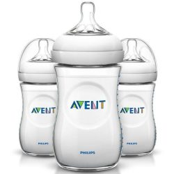 شیشه شیر نچرال فیلیپس اونت (Philips Avent) 260 میلی لیتر بسته 3 عددی