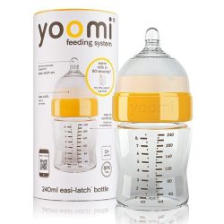شیشه شیر ضدنفخ Yoomi ظرفیت 240 میلی لیتر