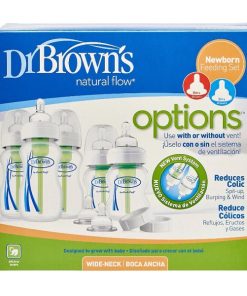 بسته 5 عددی شیشه شیر طلقی عریض دکتر براون DrBrowns