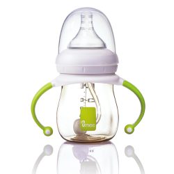 شیشه شیر ضد نفخ یومه Umee طلقی 160 میلی لیتر - دودی
