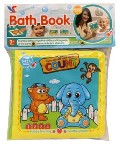 کتاب حمام سوتی Bath book طرح حیوانات سایز بزرگ