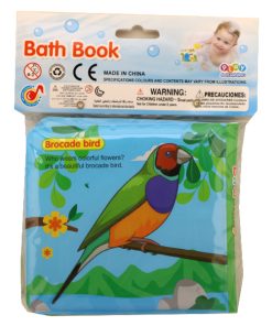 کتاب حمام سوتی Bath book طرح پرندگان سایز بزرگ