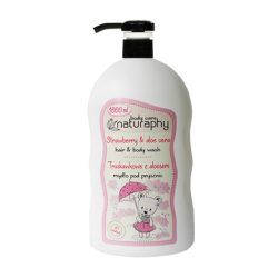 شامپو سر و بدن کودک Naturaphy با عصاره توت فرنگی و آلوئه ورا
