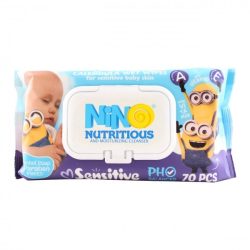 دستمال مرطوب درب دار نینو NINO بسته 70 عددی