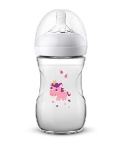 شیشه شیر نچرال فیلیپس اونت (Philips Avent) طرح یونیکورن 260 میلی لیتر