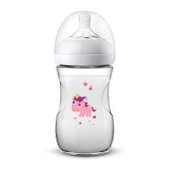 شیشه شیر نچرال فیلیپس اونت (Philips Avent) طرح یونیکورن 260 میلی لیتر