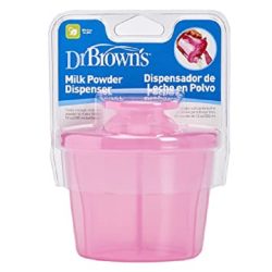 ظرف نگهدارنده شیرخشک DR BROWNS ظرفیت 250 میل صورتی