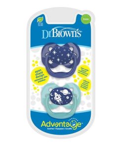 پستانک ارتودنسی 2 عددی دکتر براون (Dr browns) مناسب 0 تا 6 ماه