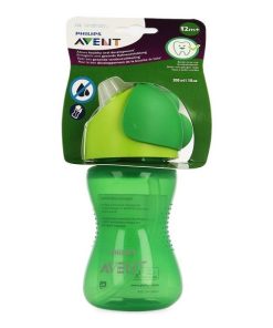 لیوان آبمیوه خوری نی دار ضد چکه فیلیپس اونت (Philips Avent) سبز 300 میلی لیتر