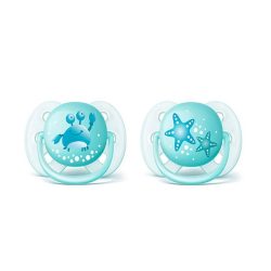پستانک ارتودنسی فیلیپس اونت مدل Ultra soft بسته دو عددی طرح خرچنگ