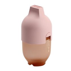 شیشه شیر پهن تمام سیلیکون HE OR SHE رنگ صورتی 160 میل