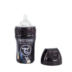 شیشه شیر استیل 260 میل ماربل تویست شیک TWIST SHAKE مشکی