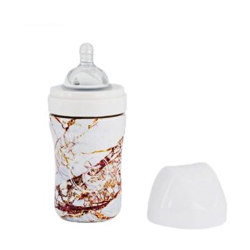 شیشه شیر استیل 260 میل ماربل تویست شیک TWIST SHAKE سفید