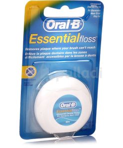 نخ دندان بدون طعم اورال بی مدل Essential Floss طول 50 متر