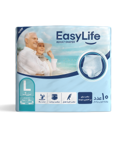 پوشک بزرگسال شورتی ایزی لایف Easy Life سایز L بسته 10 عددی