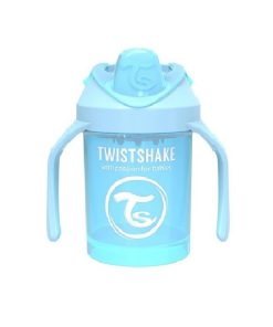 لیوان آبمیوه خوری دسته دار تویست شیک TWISTSHAKE آبی پاستلی 230 میل