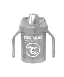 لیوان آبمیوه خوری دسته دار تویست شیک TWISTSHAKE طوسی 230 میل