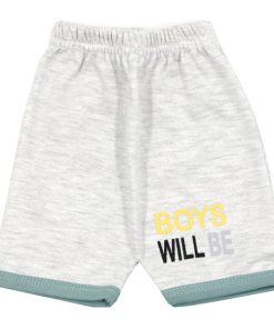 شلوارک پسرانه لایت طرح BOYS WILL BE