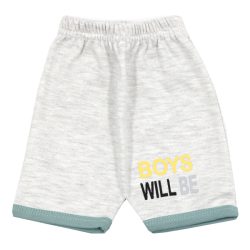 شلوارک پسرانه لایت طرح BOYS WILL BE