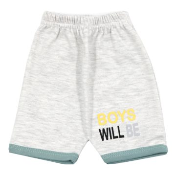 شلوارک پسرانه لایت طرح BOYS WILL BE