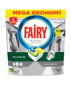 قرص ماشین ظرفشویی فیری fairy حاوی پلاتینیوم بسته 90 عددی