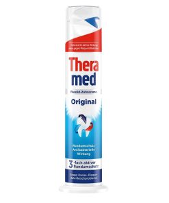 خمیر دندان پمپی حاوی فلوراید ترامد Theramed مدل original حجم 100 میل