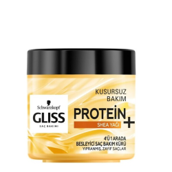 ماسک مو پروتینه گلیس Gliss با عصاره روغن shea حجم 400 میلی لیتر