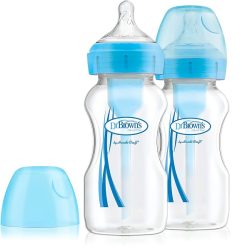 شیشه شیر 2 عددی 270 میل آپشن پلاس دکتر براون DrBrowns آبی