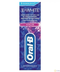 خمیر دندان سفید کننده تری دی وایت Vitalize اورال بی Oral-B حجم 75 میل