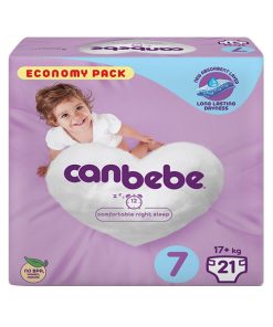 پوشک جان به به (Canbebe) سایز ۷ بسته ۲0 عددی یاسی