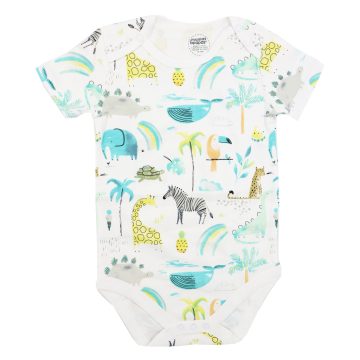 بادی اسپرت آستین کوتاه mamas & papas طرح Jungle