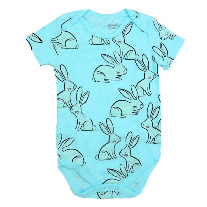 بادی اسپرت آستین کوتاه mamas & papas طرح Rabbit