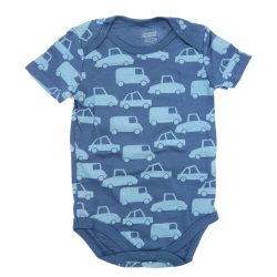 بادی پسرانه آستین کوتاه mamas & papas طرح Nany blue cars