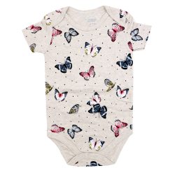 بادی دخترانه آستین کوتاه mamas & papas طرح The butterfly