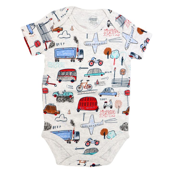بادی پسرانه آستین کوتاه mamas & papas طرح airplane