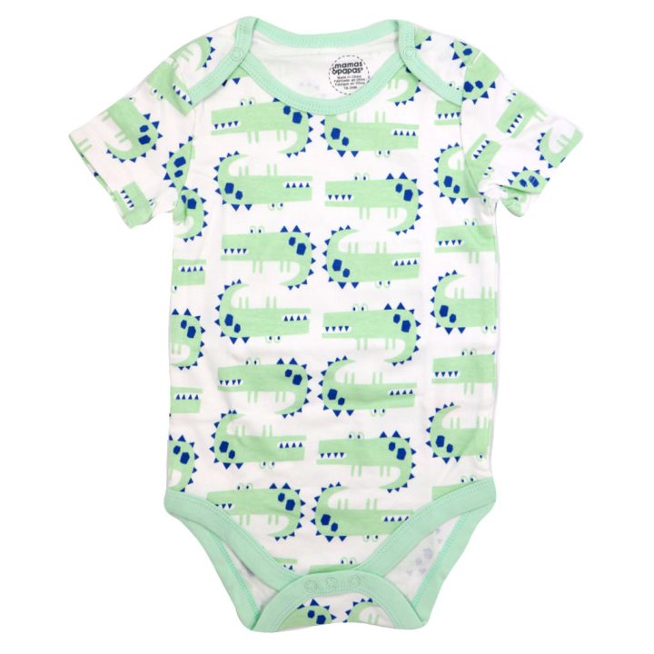بادی اسپرت آستین کوتاه mamas & papas طرح Corocodile