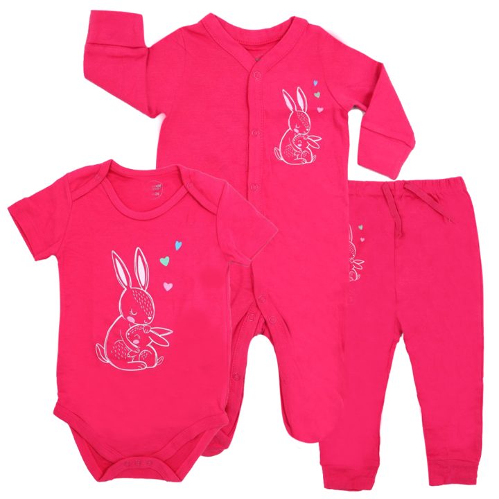 شلوار بند دار دخترانه mamas & papas طرح Rabbit & heart - تصویر 4