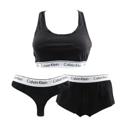 پک سه عددی نیم تنه و شورت Calvin Klein رنگ مشکی
