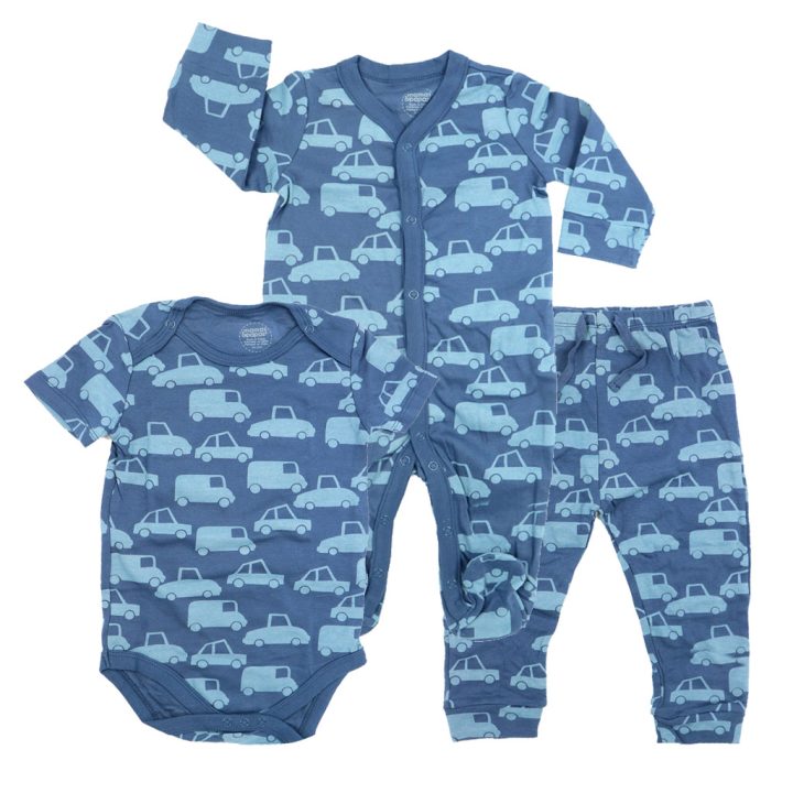 شلوار بند دار پسرانه mamas & papas طرح Navy blue cars - تصویر 4