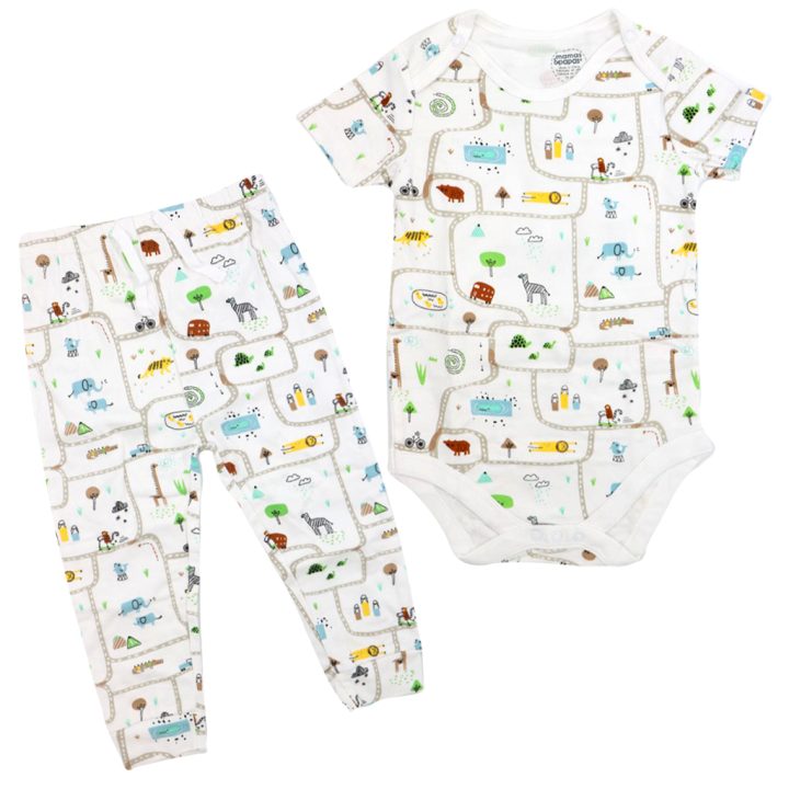 شلوار بند دار اسپرت mamas & papas طرح Road - تصویر 3