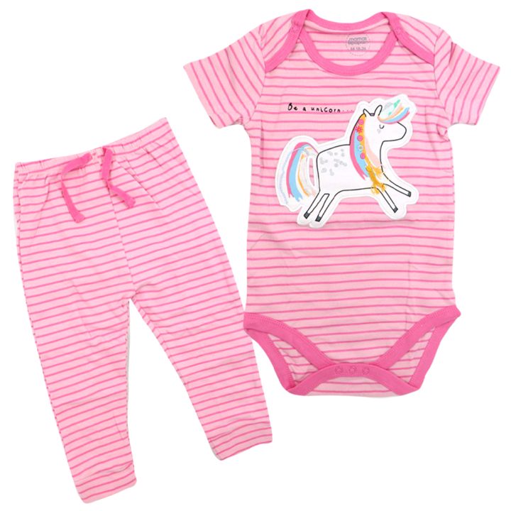 شلوار بند دار دخترانه mamas & papas طرح Unicorn Embroidery - تصویر 3