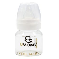 شیشه شیر و قنداب خوری پیرکس یومامی UMOMY مدل کلاسیک گلد ظرفیت 60 میل