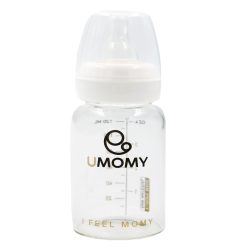شیشه شیر پیرکس یومامی UMOMY مدل کلاسیک گلد ظرفیت 120 میل