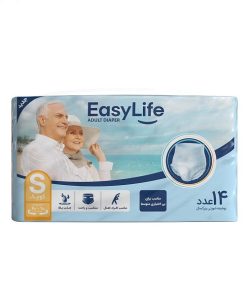 پوشک بزرگسال شورتی ایزی لایف Easy Life سایز S بسته 14 عددی