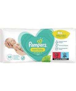 دستمال مرطوب کودک درب دار پمپرز Pampers بسته 50 عددی