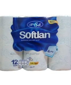 دستمال توالت 12 قلو سافتلن مدل ultra soft